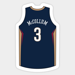 CJ McCollum New Orleans Jersey Qiangy Sticker